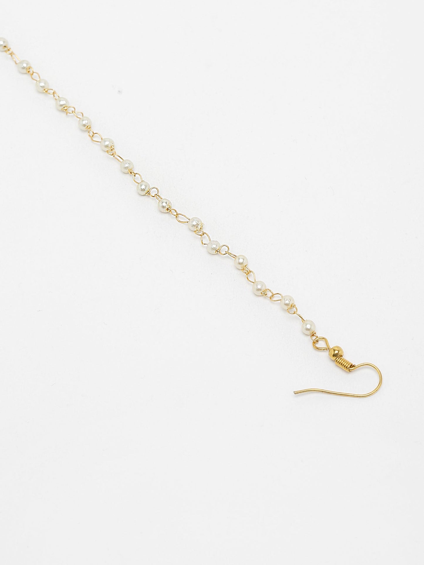 Maharani Kundan Nose Ring - Ruby Raang