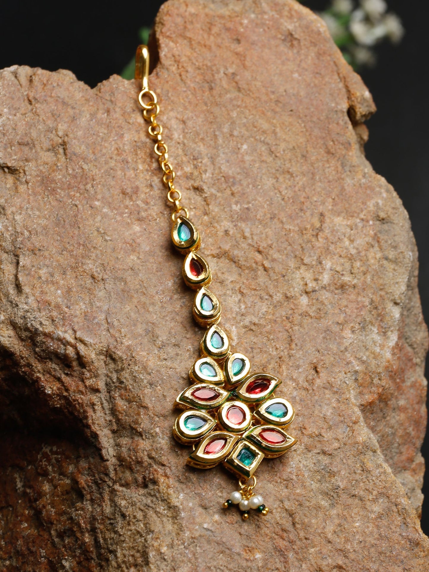 Kundan Maang Tikka - Ruby Raang
