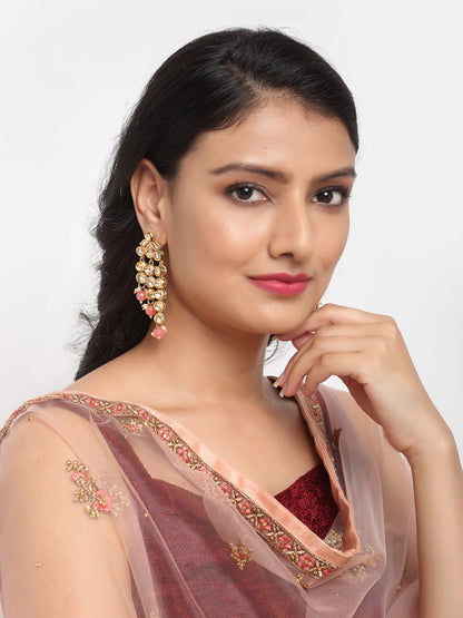 Kundan Earrings - Ruby Raang