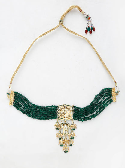 Stone Kundan Choker - Ruby Raang