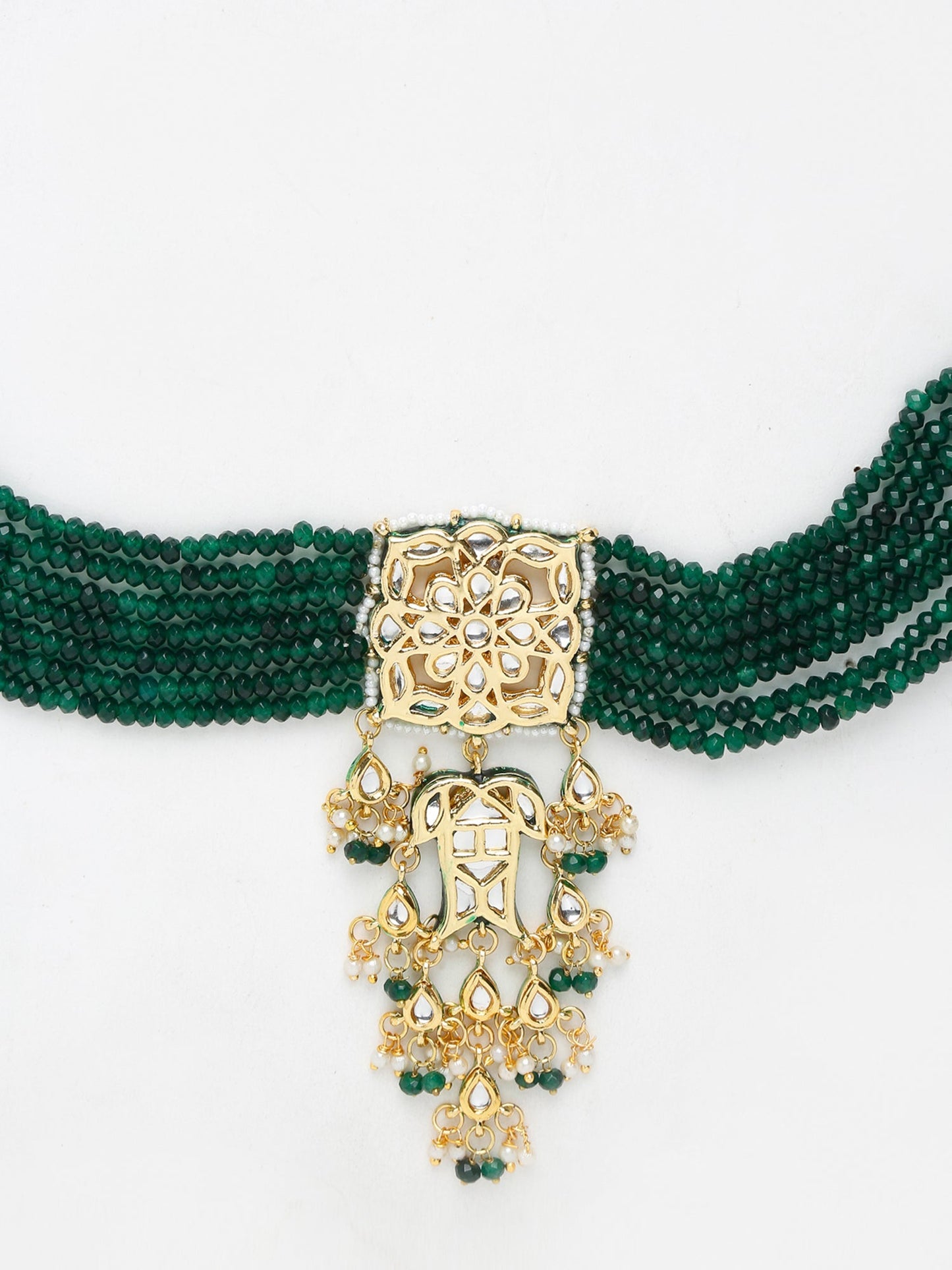 Stone Kundan Choker - Ruby Raang