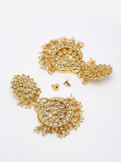 Stone Kundan Choker With Studs - Ruby Raang