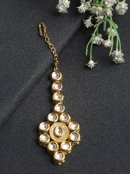 Kundan Maang Tikka - Ruby Raang