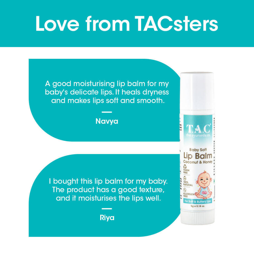 T.A.C - The Ayurveda Co. Baby Coconut & Honey Lip Balm