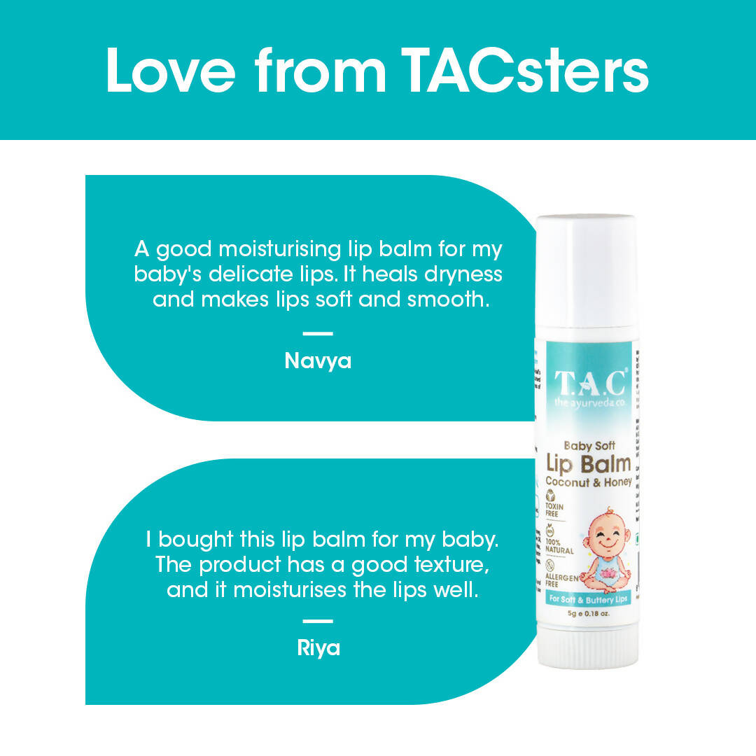 T.A.C - The Ayurveda Co. Baby Coconut & Honey Lip Balm