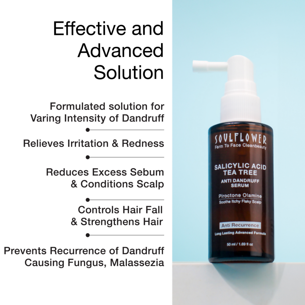 Soulflower Anti Dandruff Hair Serum with Salicylic acid