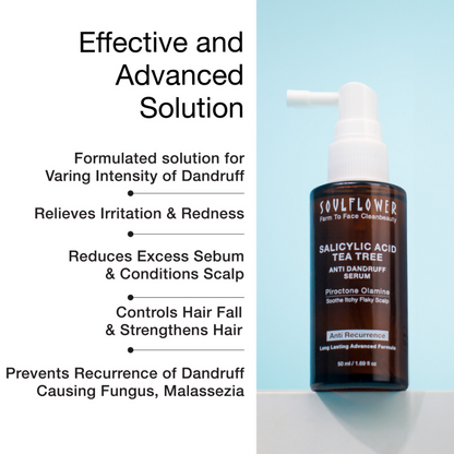 Soulflower Anti Dandruff Hair Serum with Salicylic acid