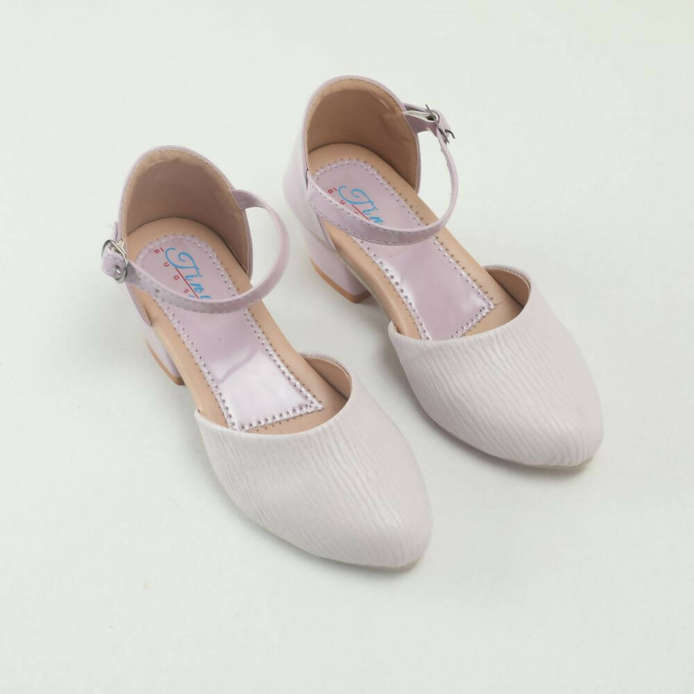Tiny Bugs Girls Party Wear Ballerinas Heels - Purple