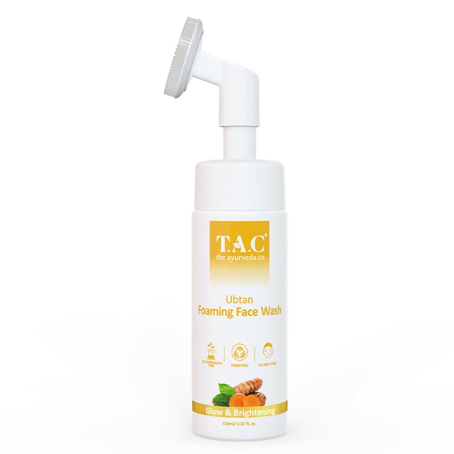 T.A.C - The Ayurveda Co. Ubtan Foaming Face Wash Tan Removal and Skin Brightening for Women & Men