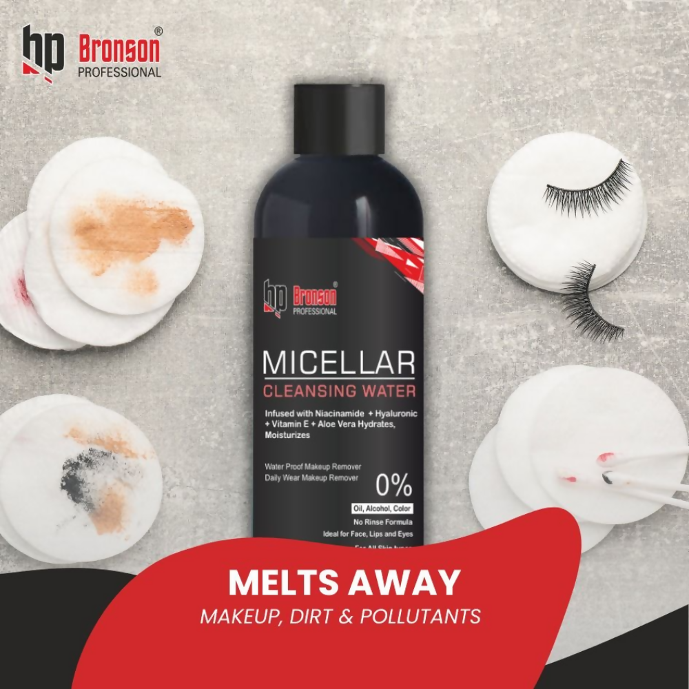 Bronson Professional Micellar Cleansing Water infused with Niacinamide & Hyaluronic Acid Makeup Cleanser