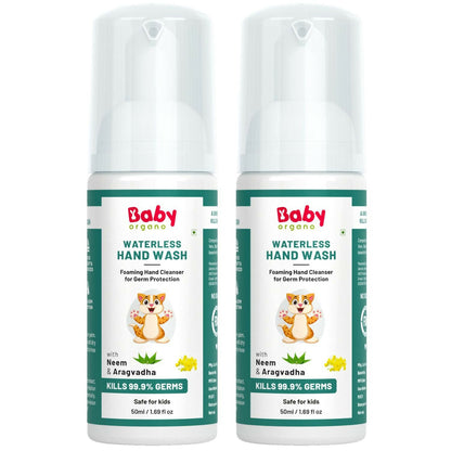 Babyorgano Non Alcoholic Foam Based Waterless Hand Wash for Kids