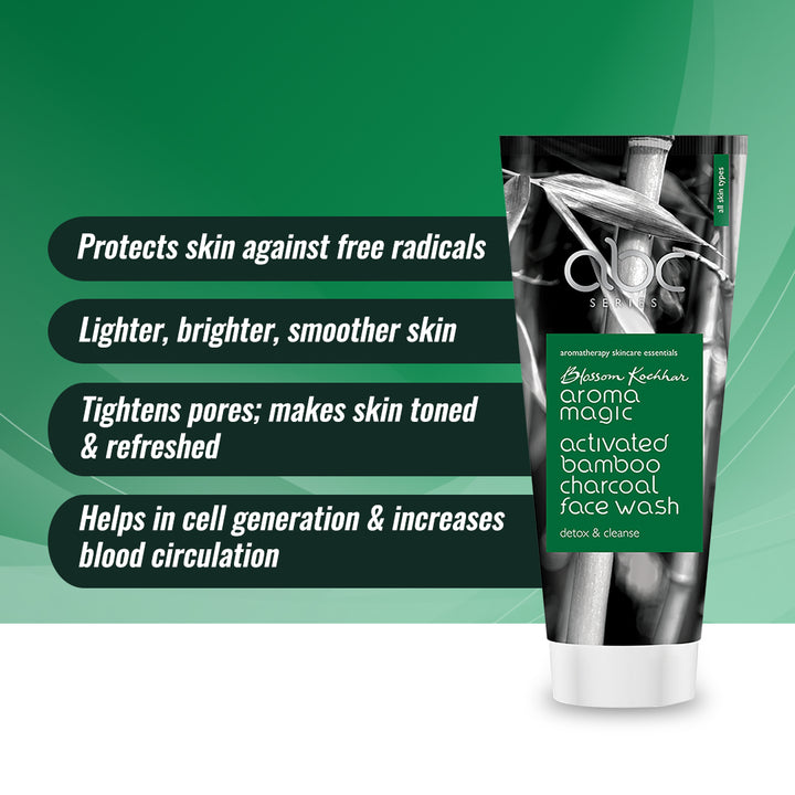 Blossom Kochhar Aroma Magic Activated Bamboo Charcoal Face Wash - 100 ml