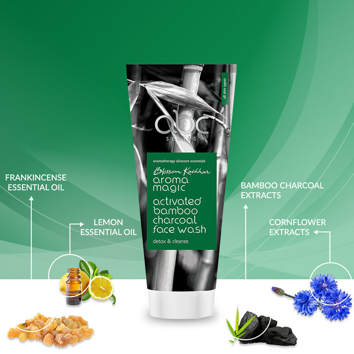 Blossom Kochhar Aroma Magic Activated Bamboo Charcoal Face Wash - 100 ml