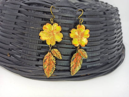 Terracotta Beautiful Autumn Flower Hangings