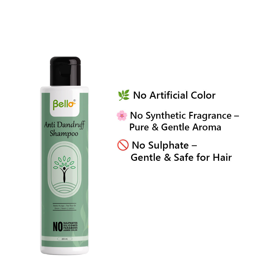 Bello Herbals Anti-Dandruff Shampoo - 100 ml