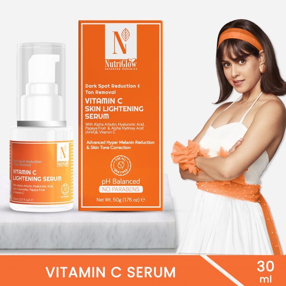 NutriGlow Advanced Organics Vitamin C Serum with Hyaluronic Acid - 30 ml