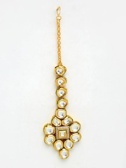 Kundan Maang Tikka - Ruby Raang