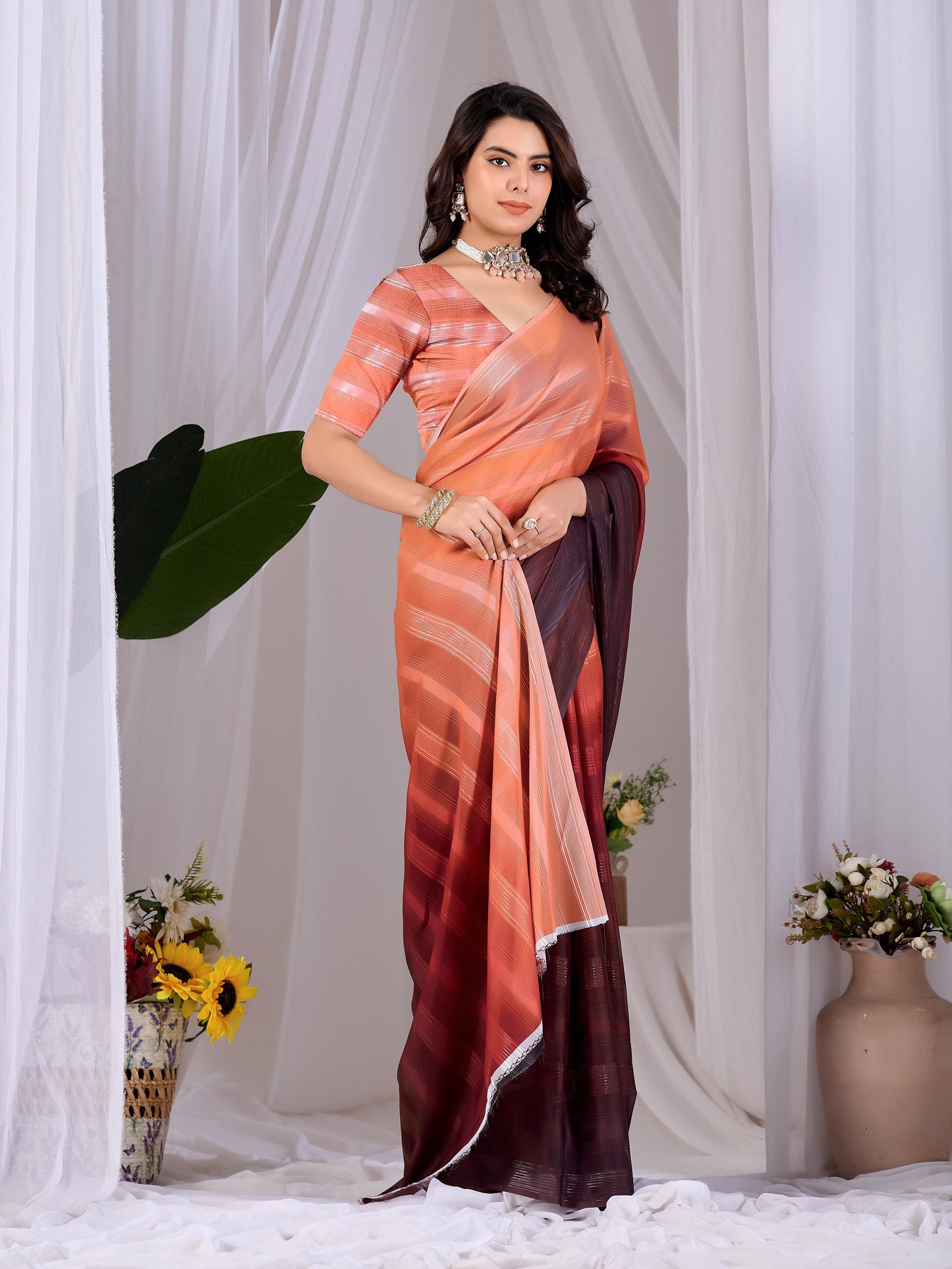 Aastha Fashion Multi Monsoon Printed Saree