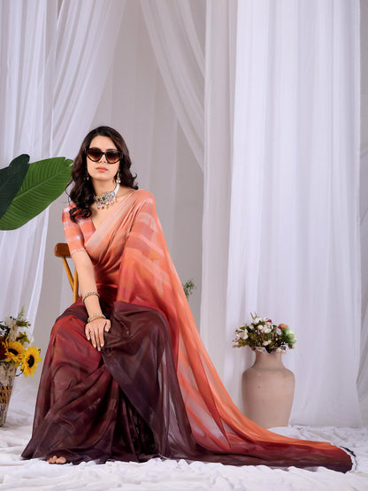 Aastha Fashion Multi Monsoon Printed Saree