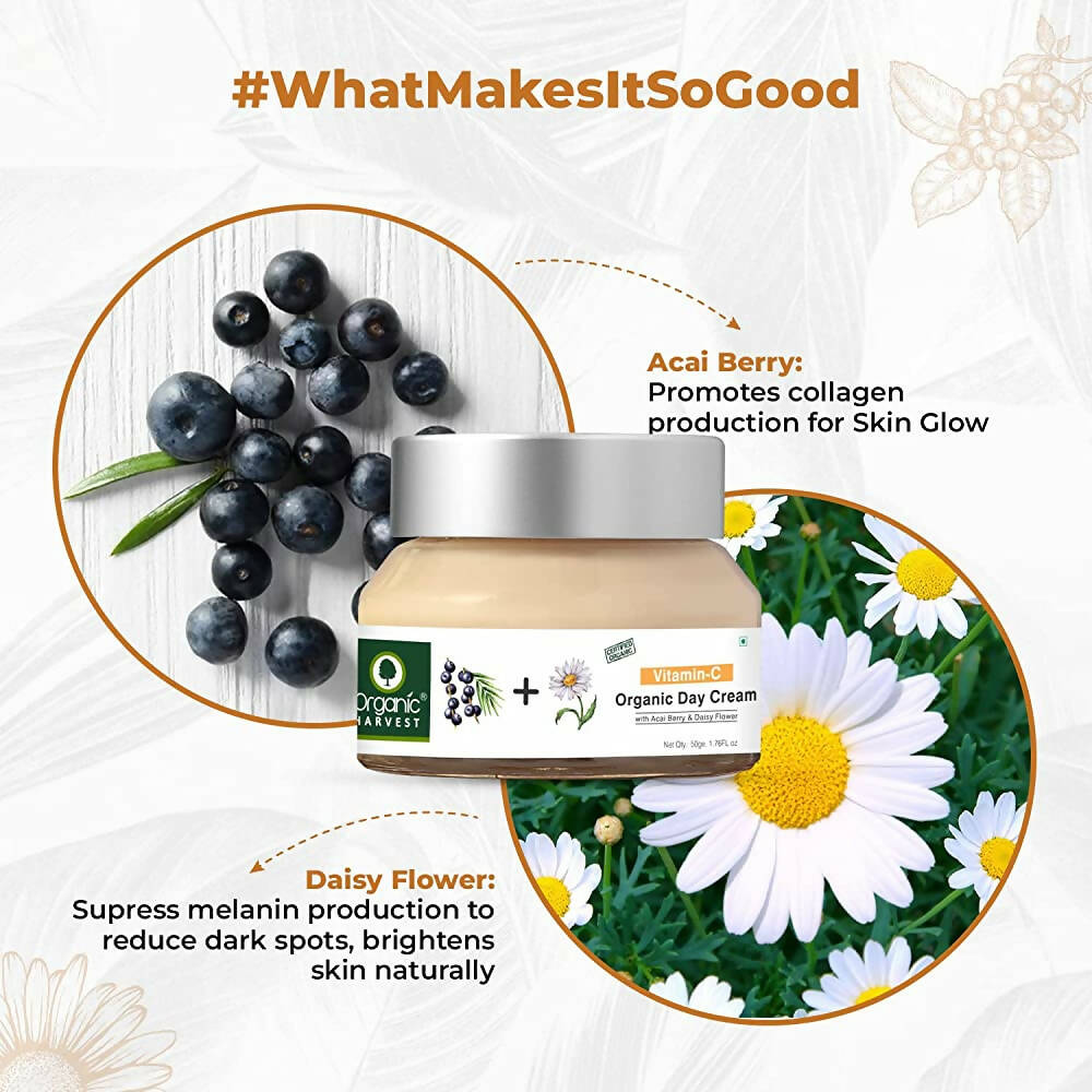 Organic Harvest Vitamin C Organic Face Cream - 50 gms