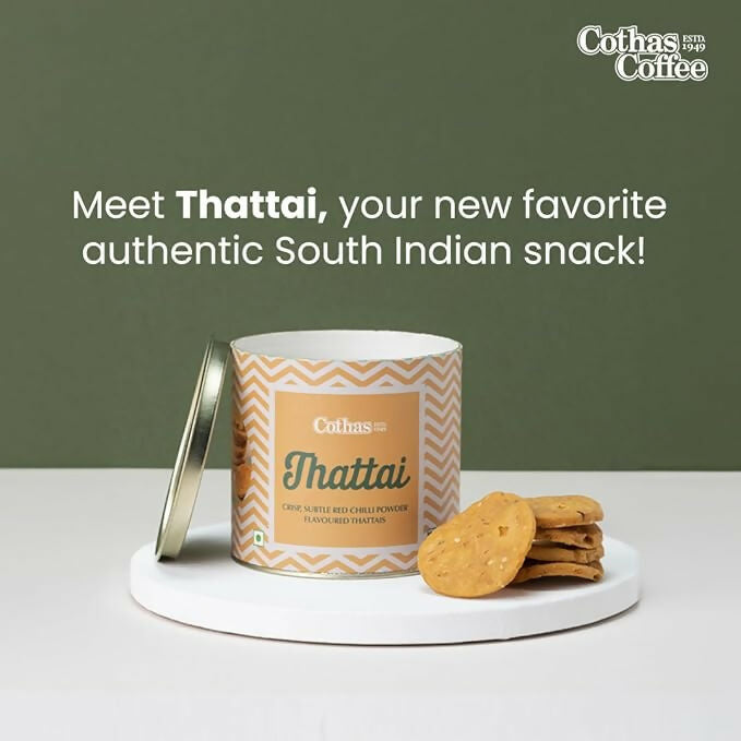 Cothas Thattai | Crispy Rice Flour Snack with Black Gram