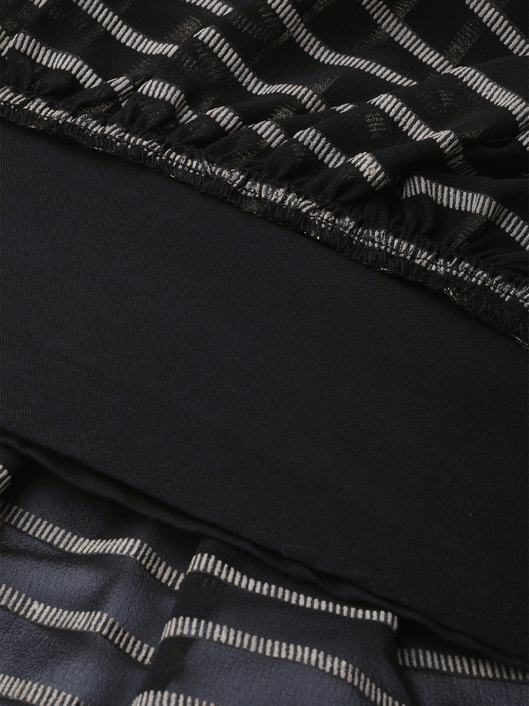 Ahalyaa Women's Black Kurta with Trouser