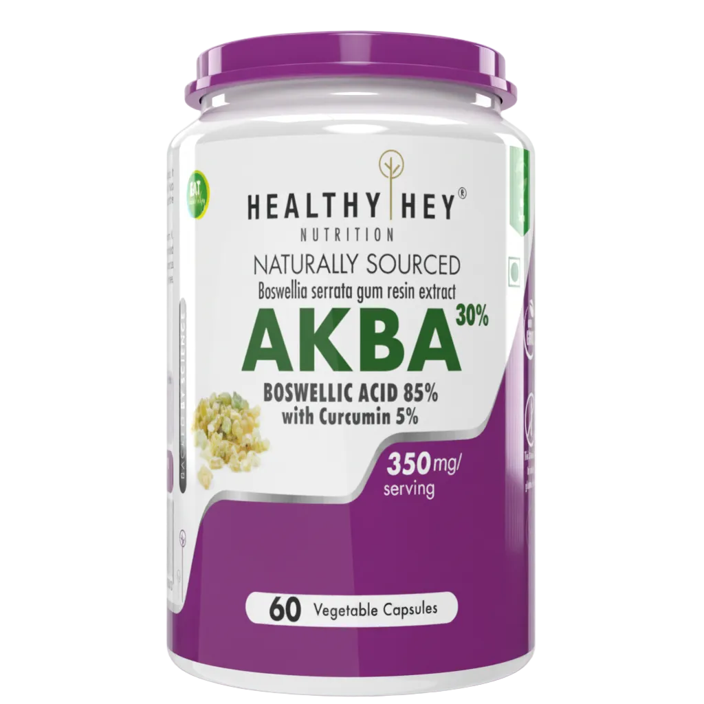 HealthyHey AKBA Joint Support Supplement - 60 Veg Capsules
