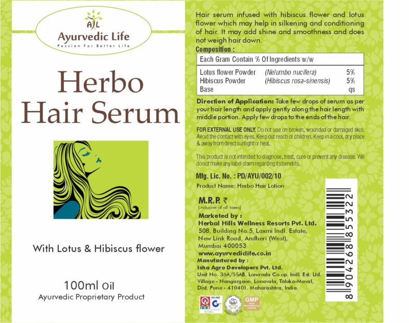 Ayurvedic Life Ayurvedic hair serum – Hair lotion – 100 ml Pack of 2