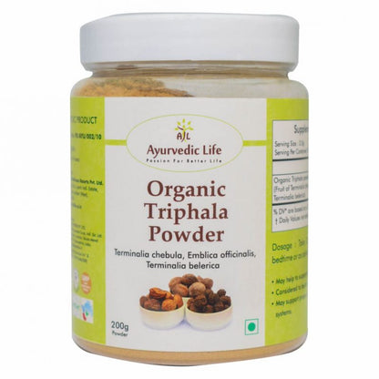 Ayurvedic Life Organic Triphala powder â€“ Healthy Digestion â€“ Detox Support â€“ 200 gms