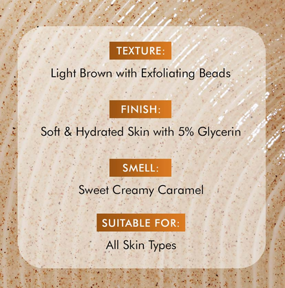 mCaffeine Caramel Crunch Exfoliating Body Wash