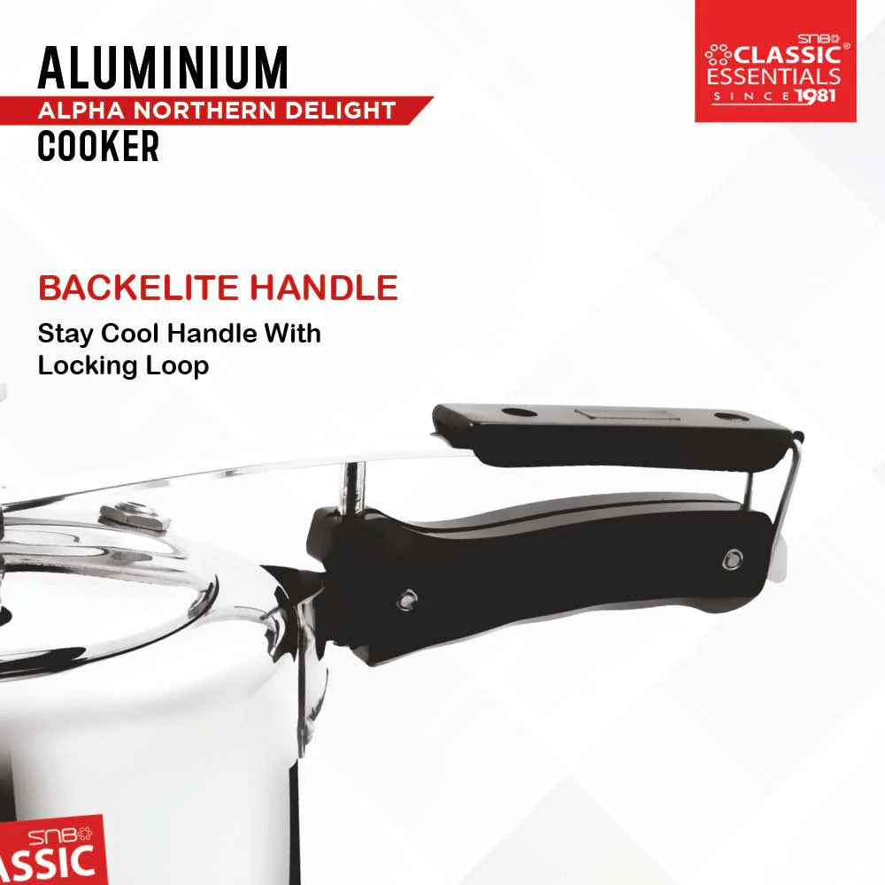 Classic Essentials Alpha Northern Delight Aluminium Inner Lid Induction Pressure Cooker 3L