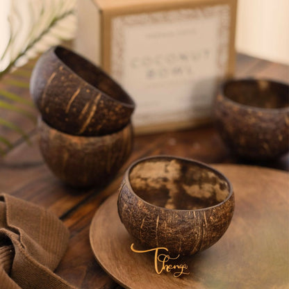 Thenga Natural Round Coconut Shell Bowl