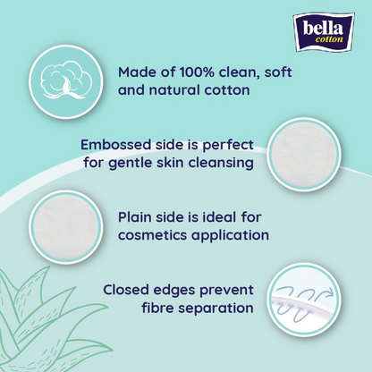 Bella Cotton Pads - Aloe Vera Extract