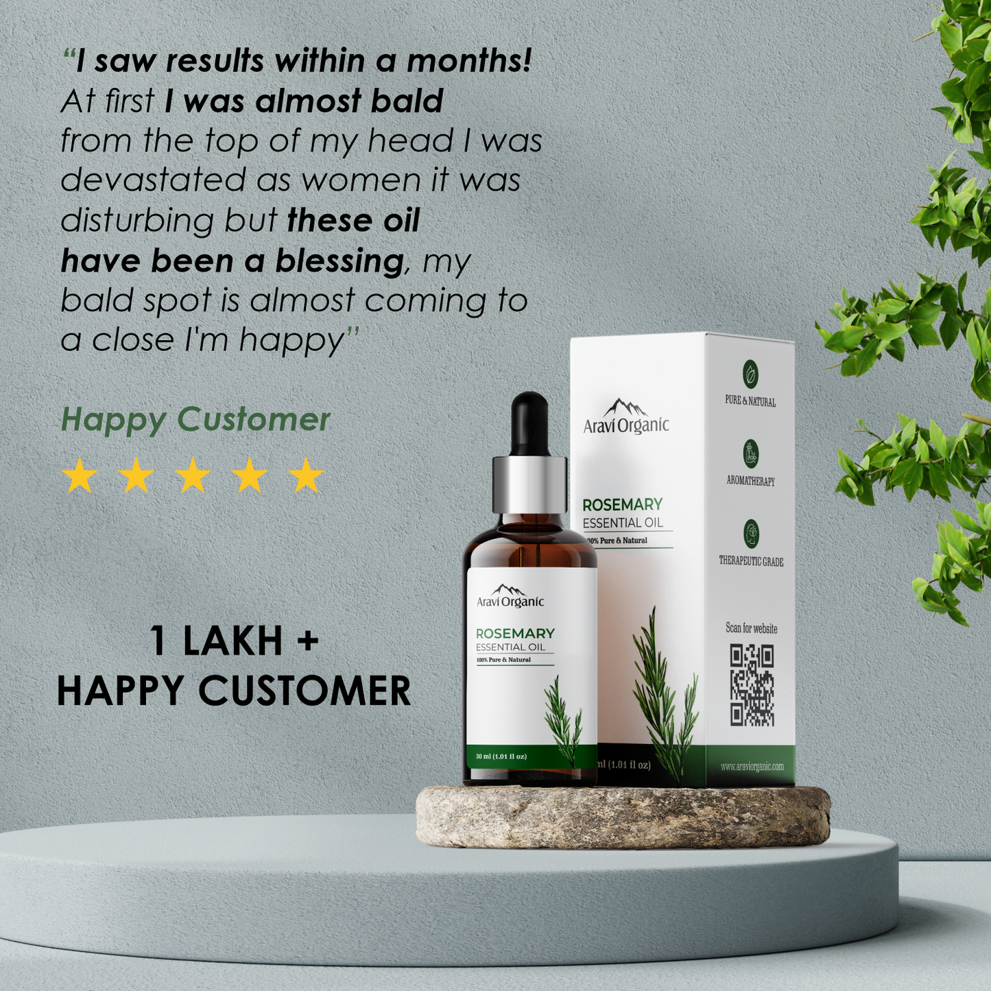 Aravi Organic Rosemary Essential Oil