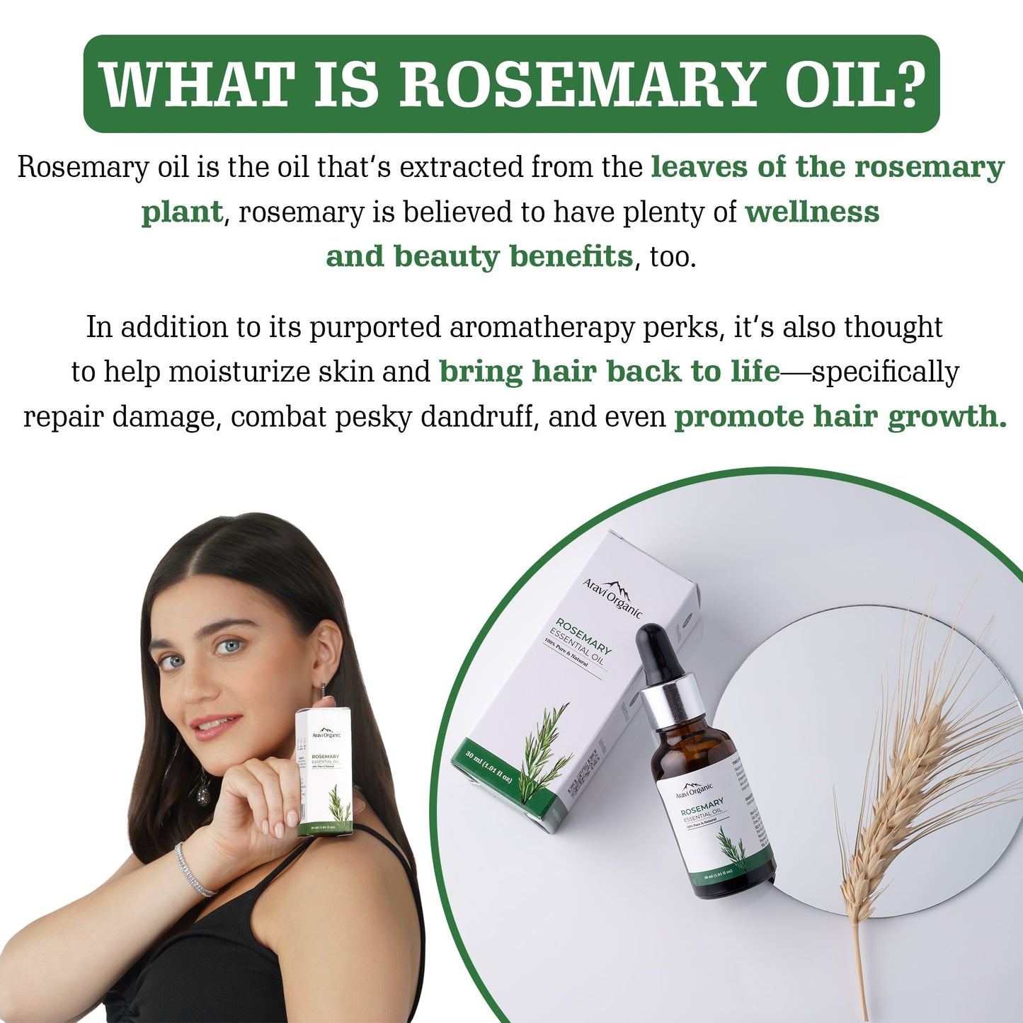 Aravi Organic Rosemary Essential Oil