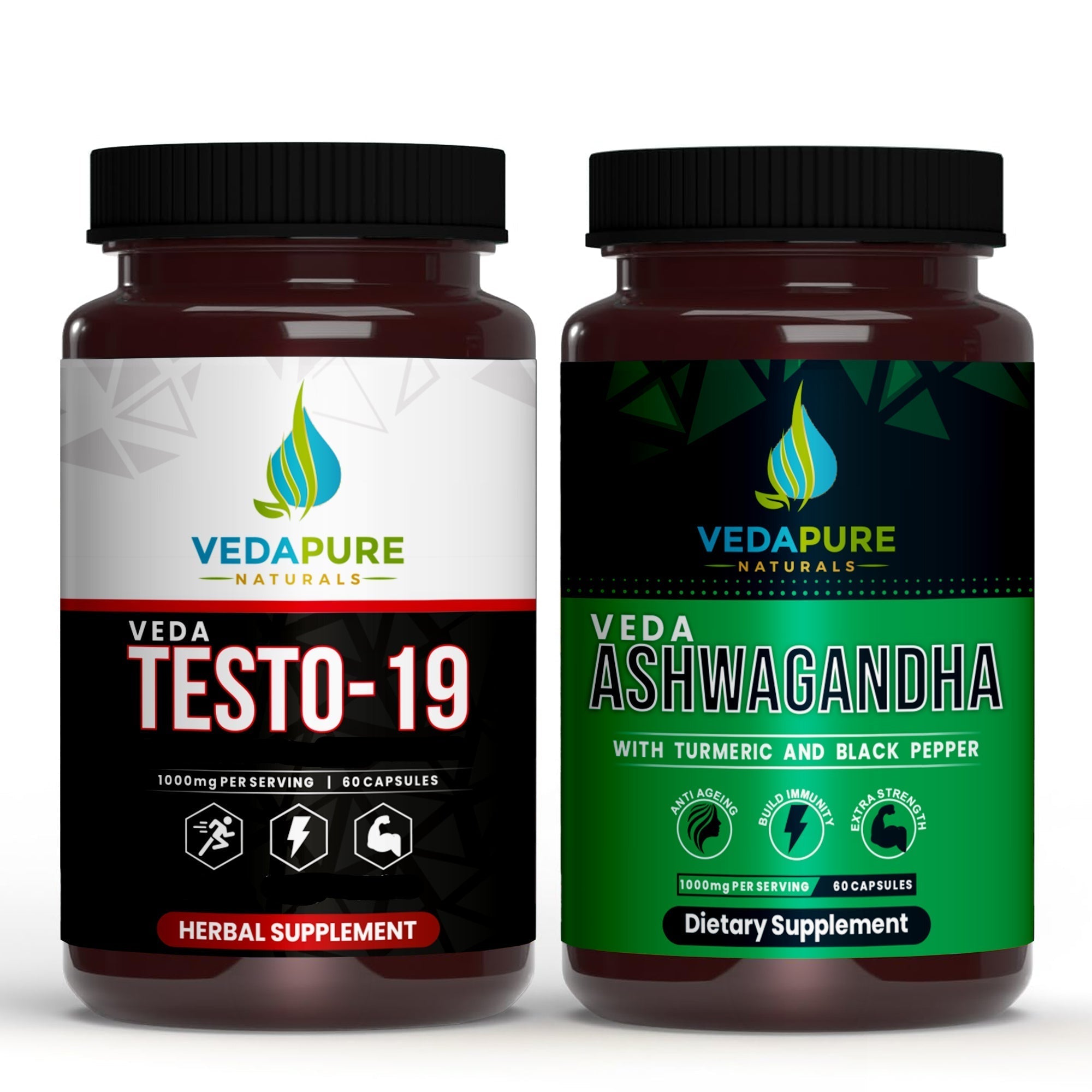 Vedapure Testosterone & Ashwagandha Combo