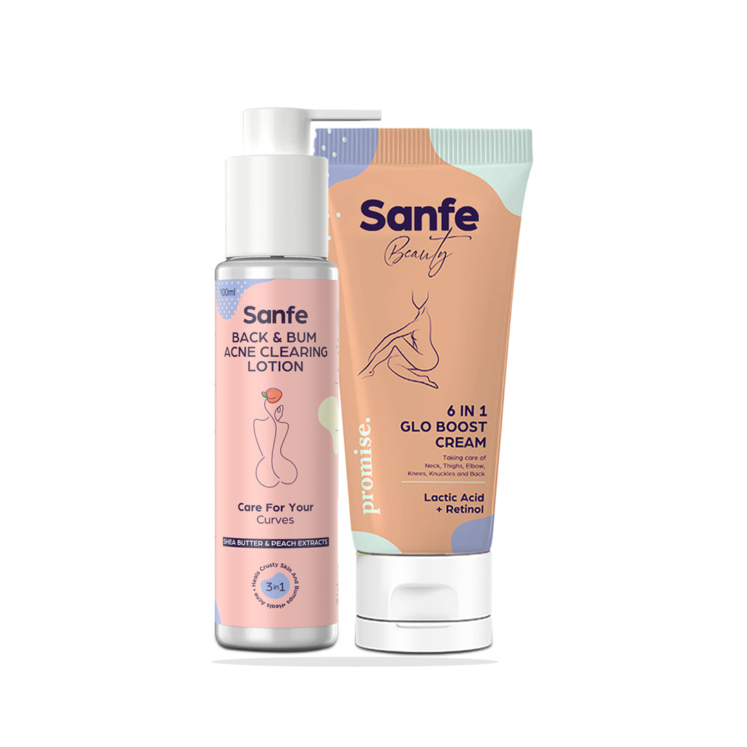 Sanfe Acne Clearing Lotion - 100 ml + Sanfe Glo Cream - 60 gms