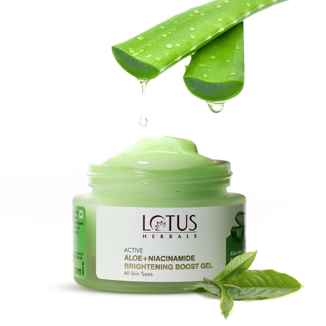 Lotus Herbals Active Aloe + Niacinamide Brightening Gel - 50 gms