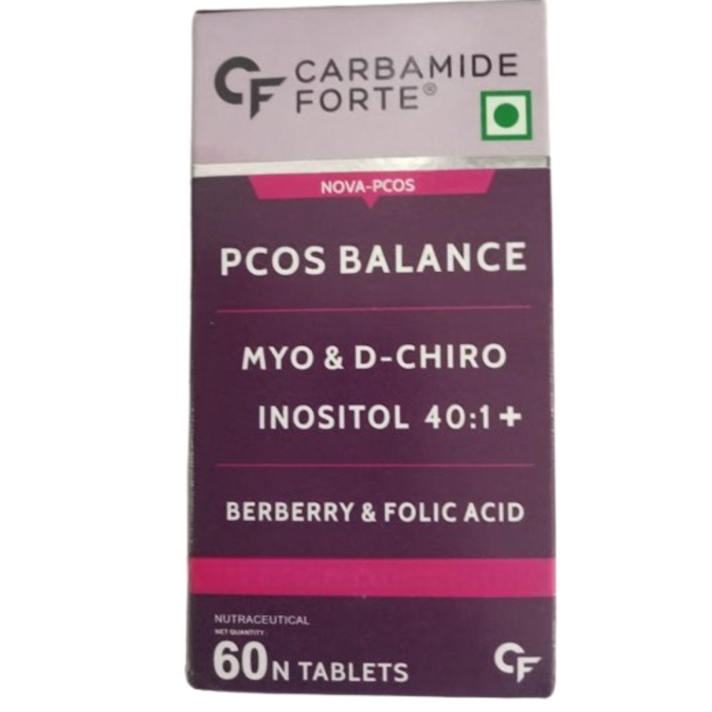 Carbamide Forte PCOS Support Tablets with Myo-Inositol to D-Chiro-Inositol 40:1
