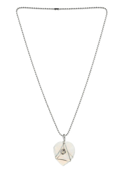 Women's Silver-Toned Blue Silver-Plated Handcrafted Chain - Ruby Raang