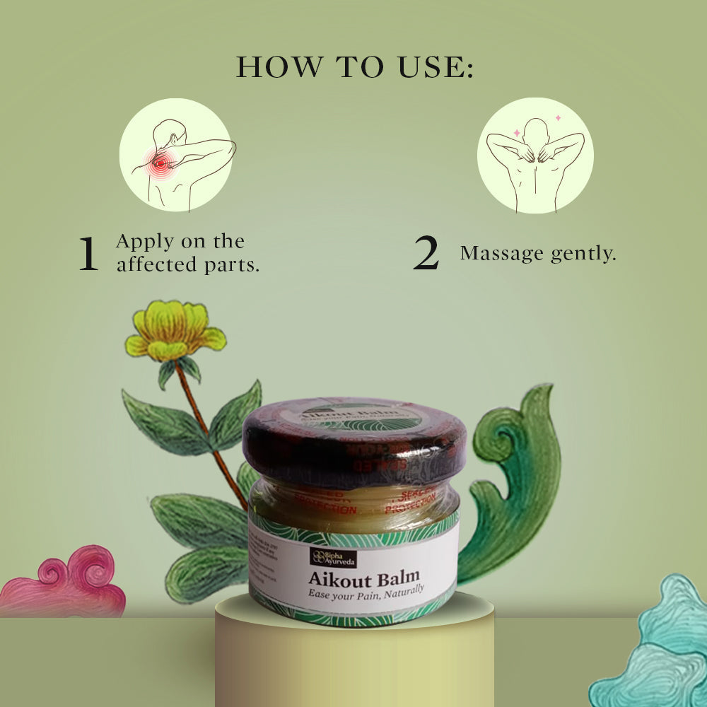 Bipha Ayurveda Aikout Pain Balm - 20 gms