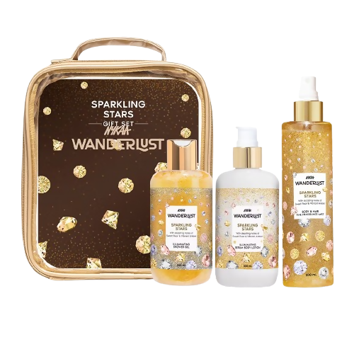 Wanderlust Sparkling Stars Set for Women - Shower Gel, Lotion, Mist