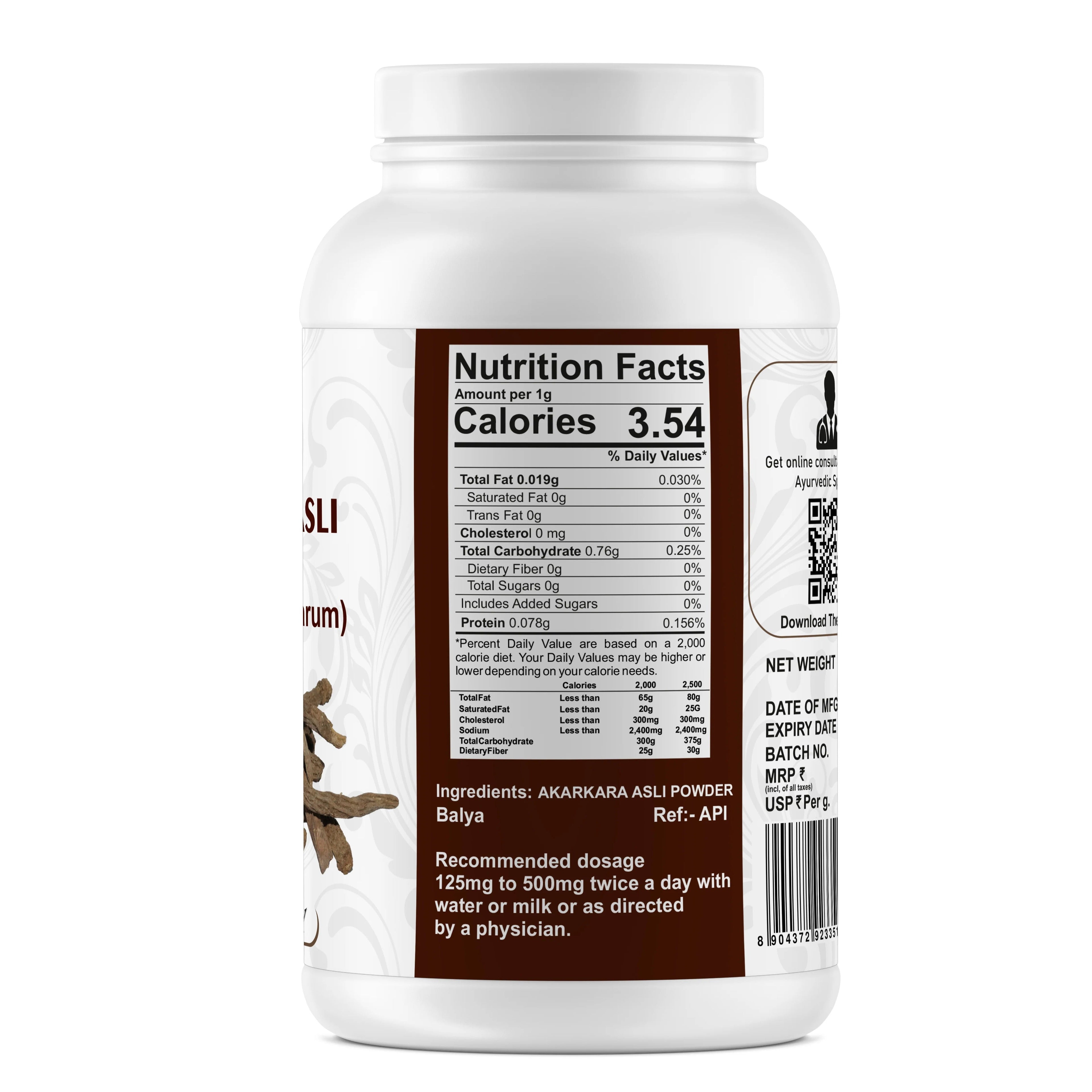 Yuvika Akarkara Asli Powder - 100 gms