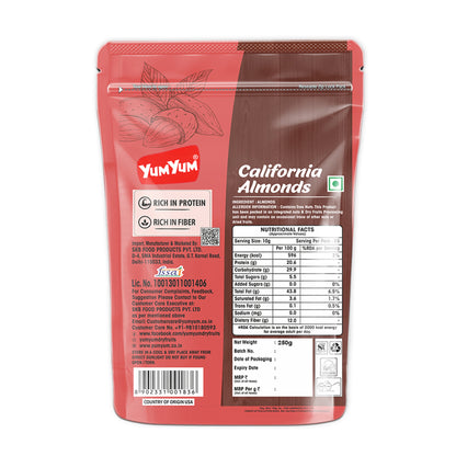 Yum Yum California Almonds Pouch