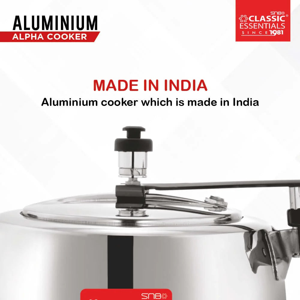 Classic Essentials Alpha Concave Aluminium Inner Lid Induction Pressure Cooker