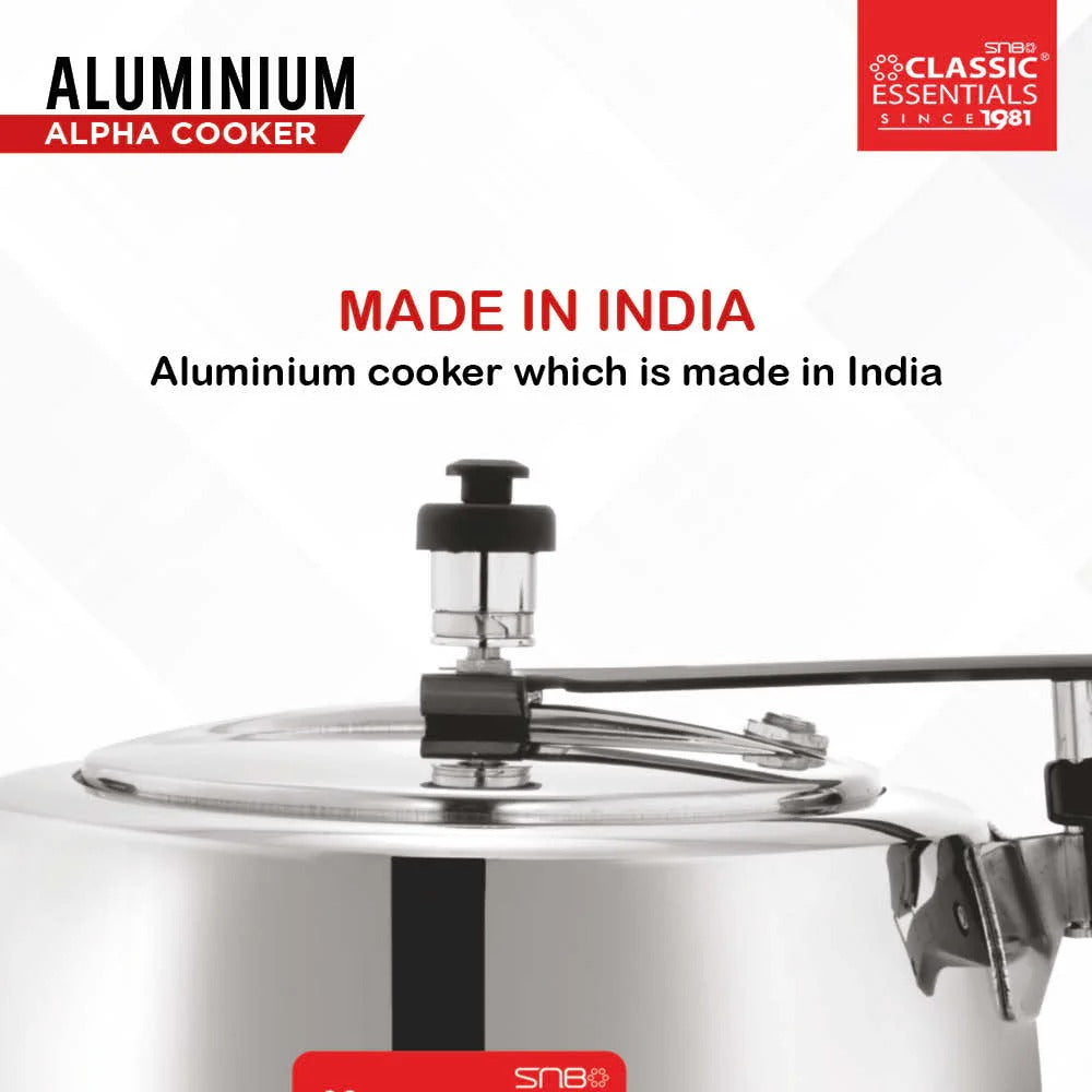 Classic Essentials Alpha Concave Aluminium Inner Lid Induction Pressure Cooker 5L