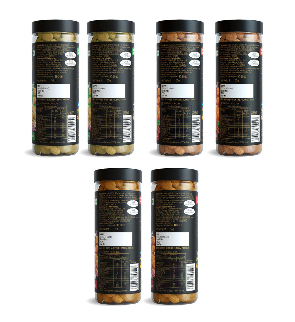 Eatopia Superfoods Jowar Puffs - Assorted