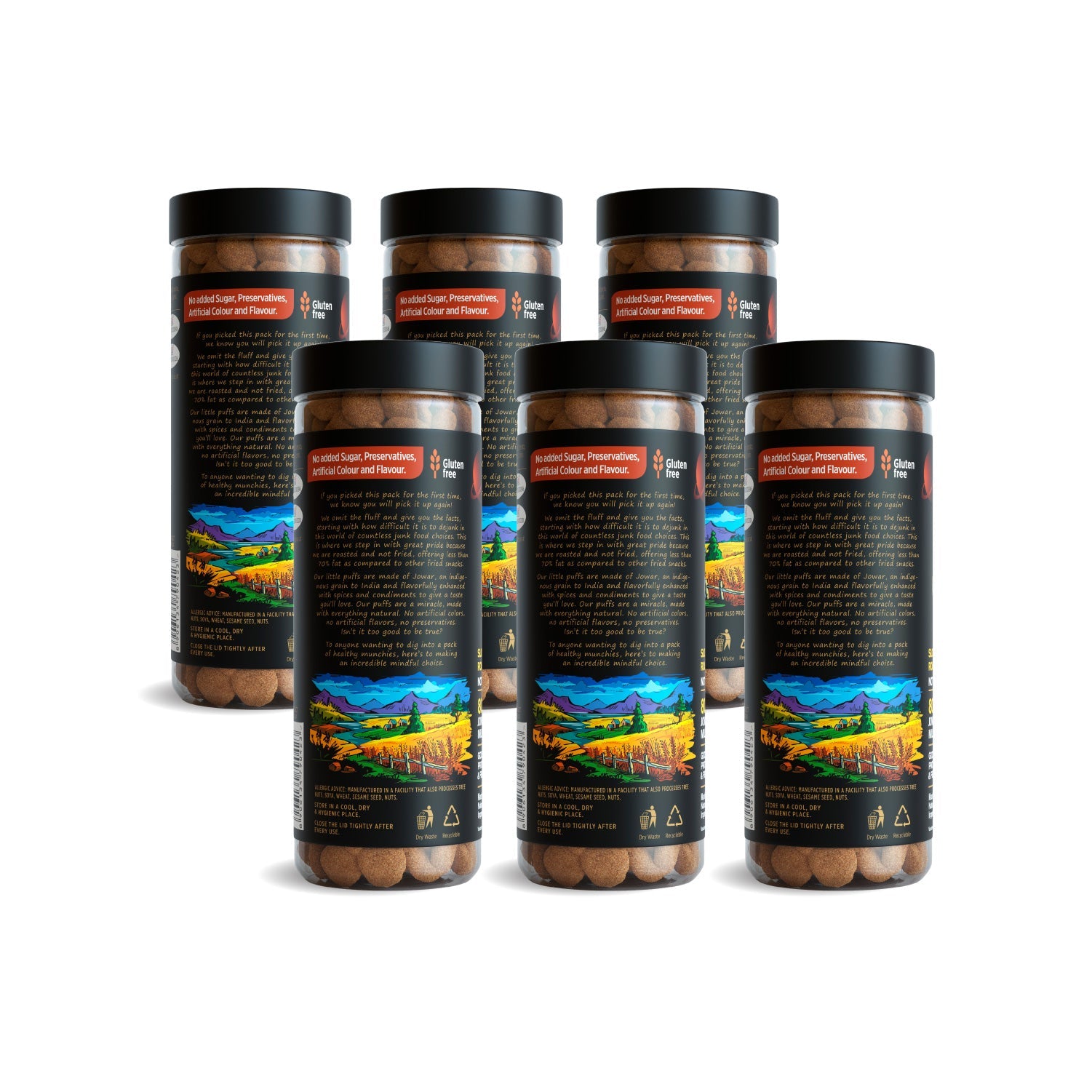 Eatopia Superfoods Jowar Puffs - Mood Masala