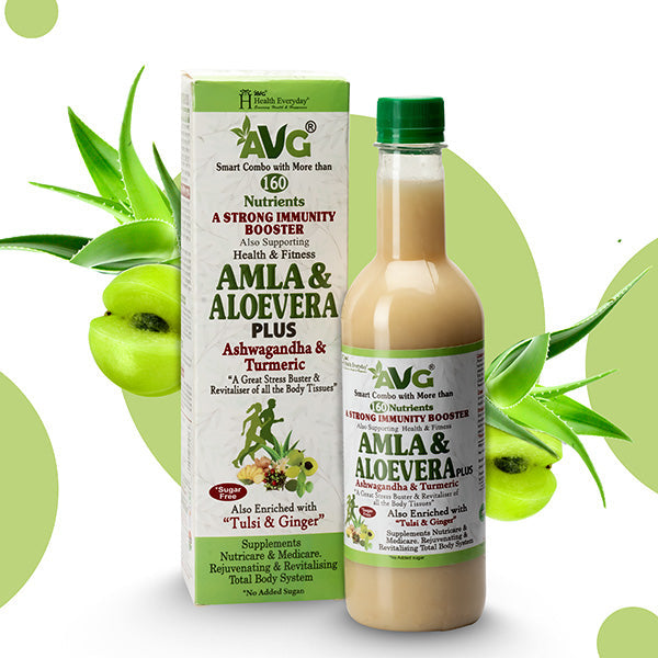 AVG Amla & Aloevera Plus Ashwagandha & Turmeric Juice Sugar Free