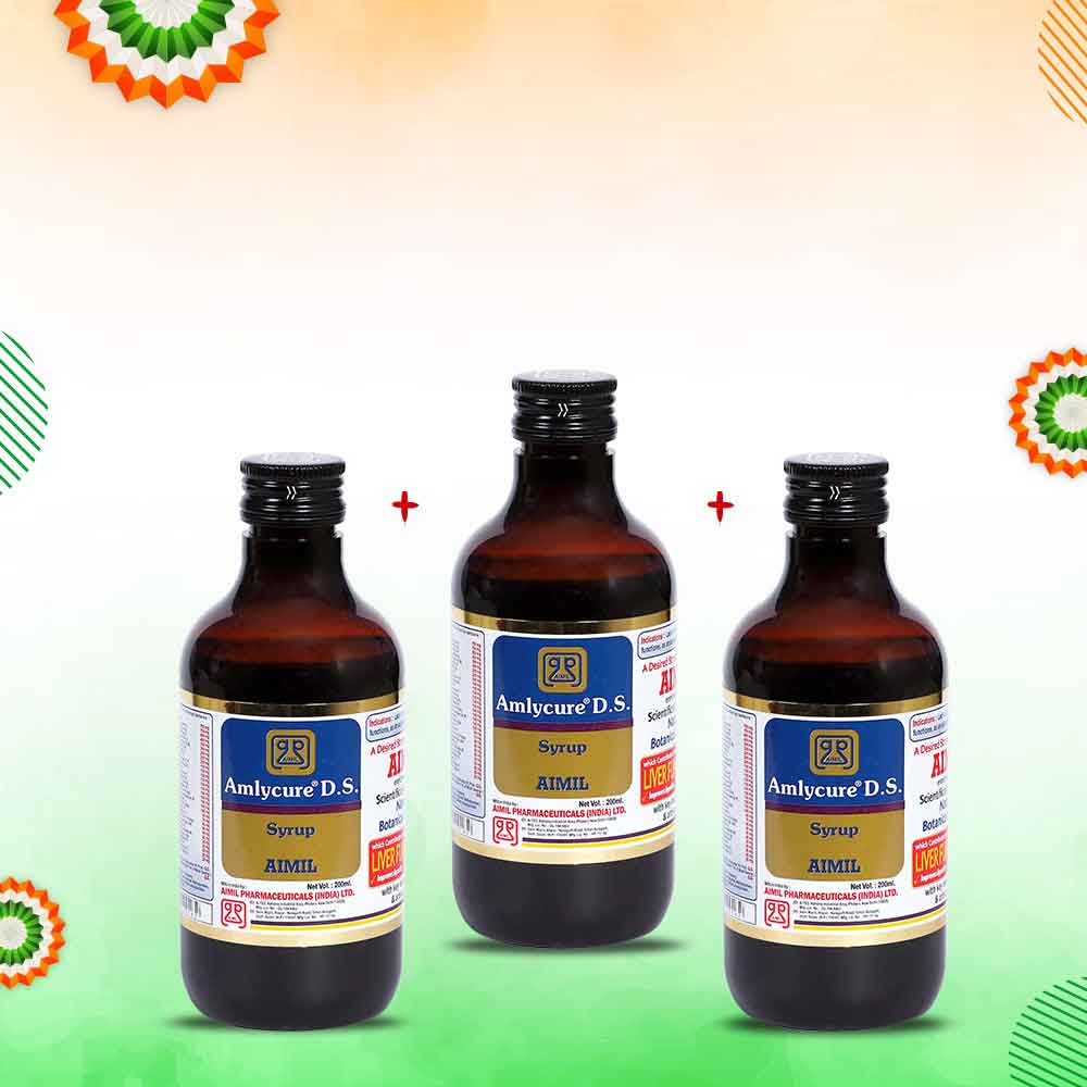 AIMIL Natural Wellness Syrup - 200ml (Pack of 3)